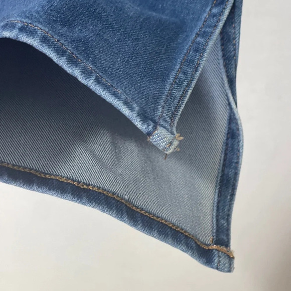 Madewell 11" Roadtripper Slit Hem Jeans 29 Blue Stretch Denim High Rise DM2475 - Picture 6 of 13